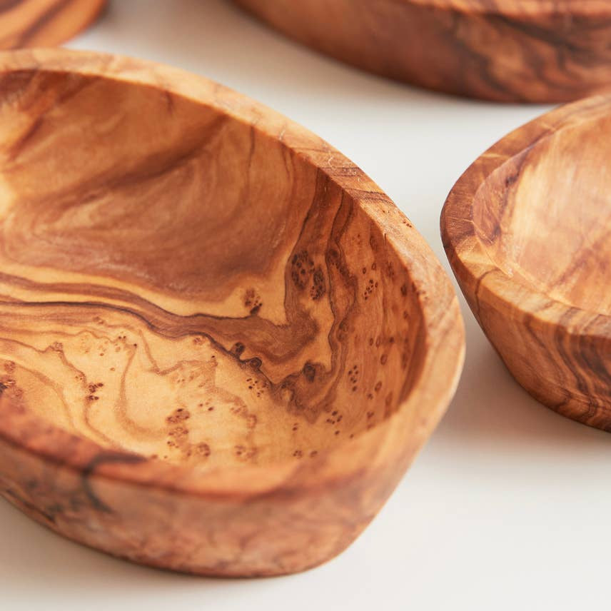 Italian Olivewood Aperitivo Bowls - Set of 4