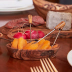 Italian Olivewood Aperitivo Forks - Set of 6 Forks