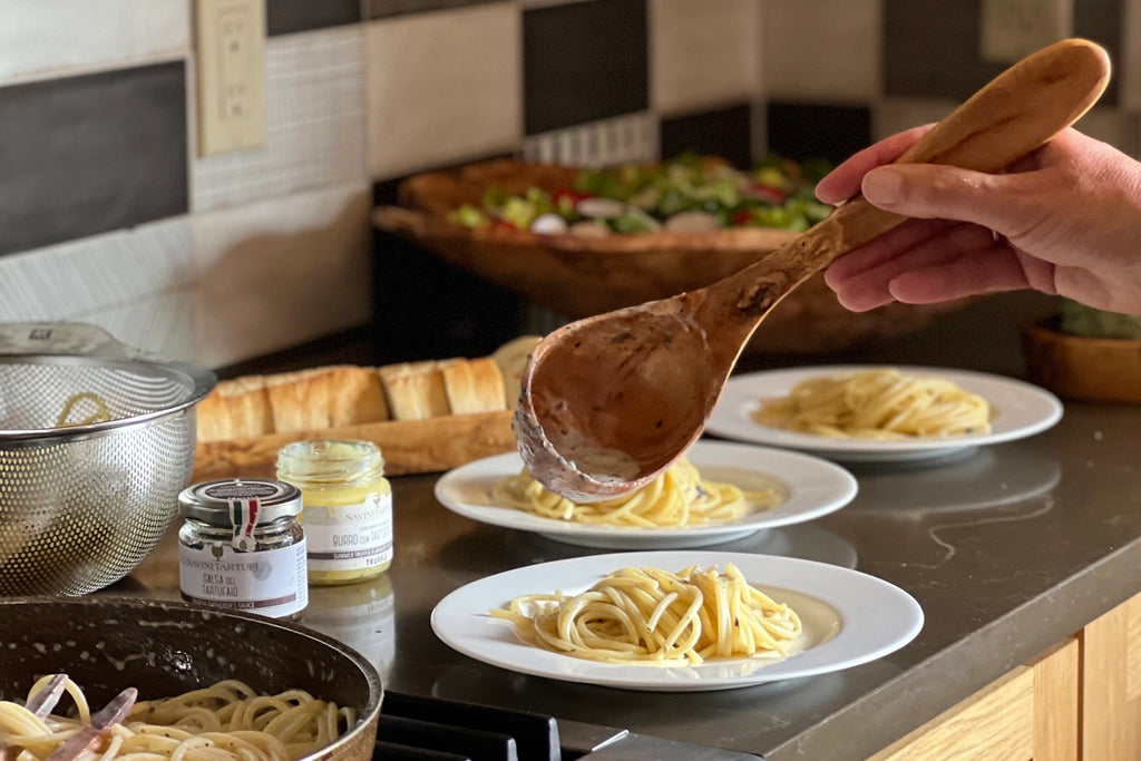Italian Olivewood Soup & Pasta Ladle