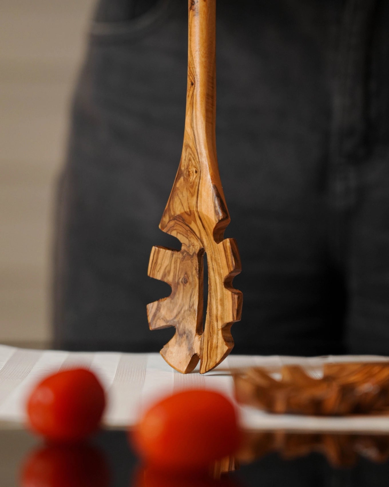 Italian Olive Wood Spaghetti Spoon