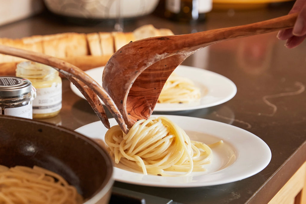 Italian Olivewood Soup & Pasta Ladle