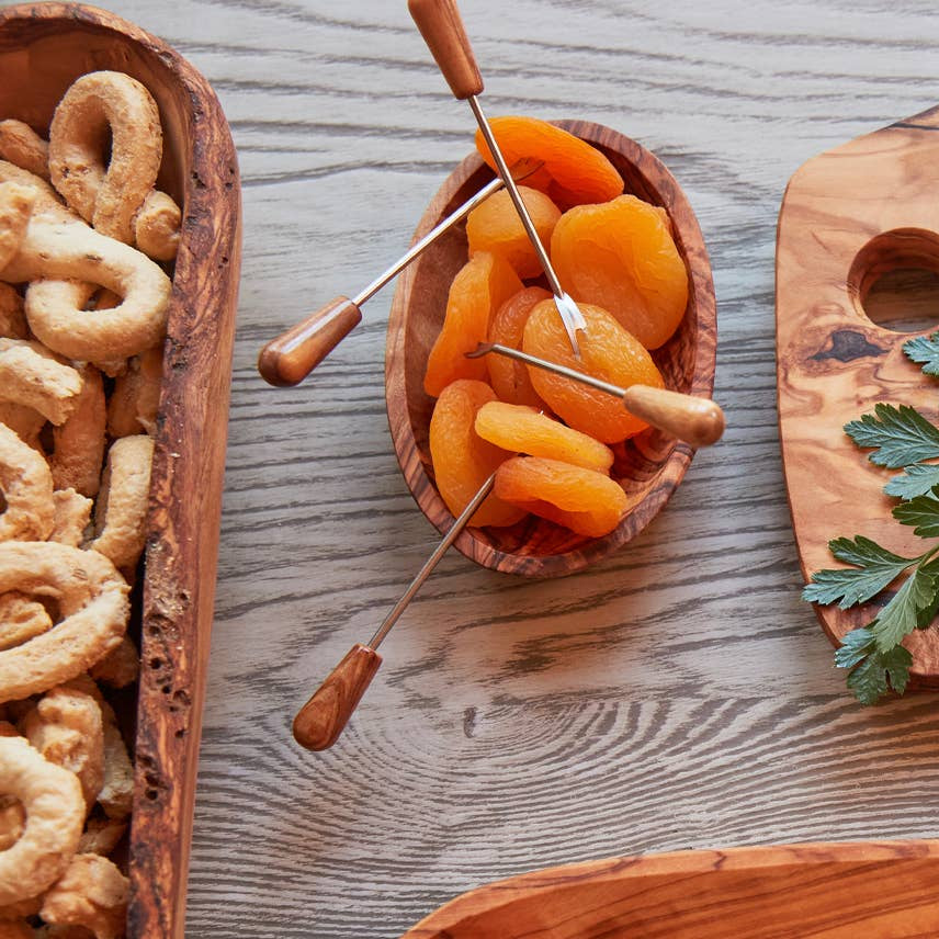 Italian Olivewood Aperitivo Bowls - Set of 4