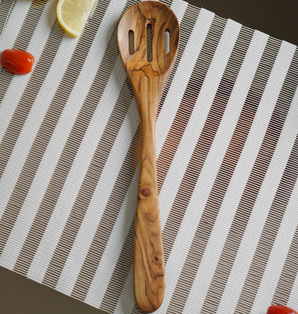 Italian Olivewood Slotted Spoon